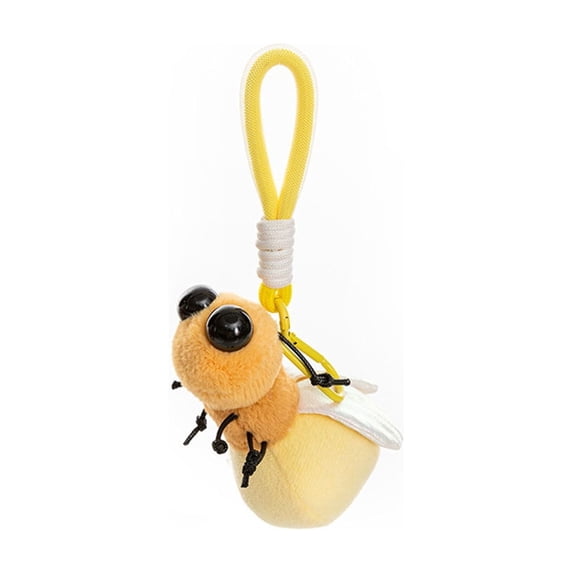 Cute Plush Funny Insect Keychain, Soft Cartoon Bug Doll Pendant, Plush Bag Charm Gift For Girls, Couple Birthday Present, Adorable Stuffed Animal Accessory, B by XSAOP