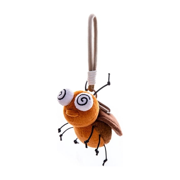 Cute Plush Funny Insect Keychain, Soft Cartoon Bug Doll Pendant, Plush Bag Charm Gift For Girls, Couple Birthday Present, Adorable Stuffed Animal Accessory, D by XSAOP