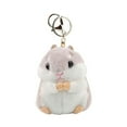 thumbnail image 1 of Cute Plush Hamster Pendant Key Chain Clasp Key Ring Keyring Handbag Car Decor, 1 of 2
