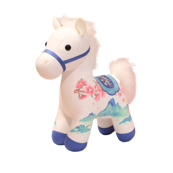 A Cute Plush Horse Squishy Toy Stuffed Animal Foam Figurine For Desk Decor Stress Relief Sensory Play Childrens Room Decoration Soft And Huggable Animal Ornament