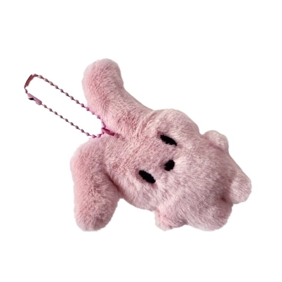Cute Plush Keychains Stuffed Toy Car Keyring Handbag Pendant Backpack Ornament Bag Charm Key Rings