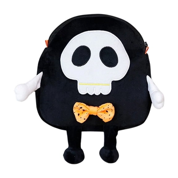 Cute Plush Large Capacity Backpack, Halloween Decorative Candy Bag, Funny Lightweight Shopping Daypack Cartoon Travel Commuter Bag Gift