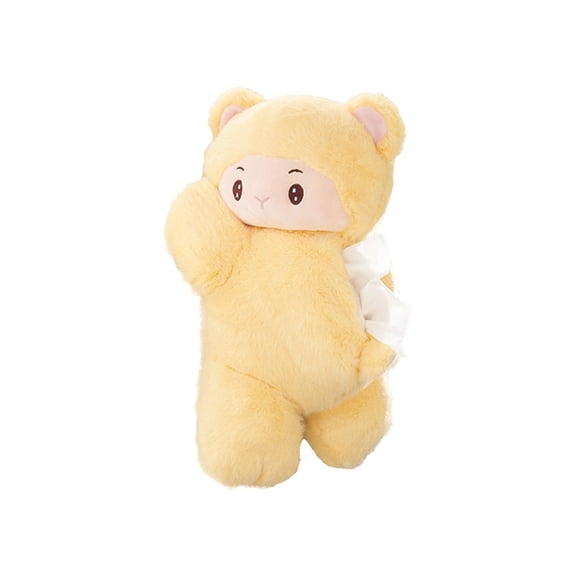 Cute Plush Monkey Tissue Box - Soft Hanging Tissue Holder for Car/Home, Easy-Refill Creative Storage Bag (Birthday/Party Gift)