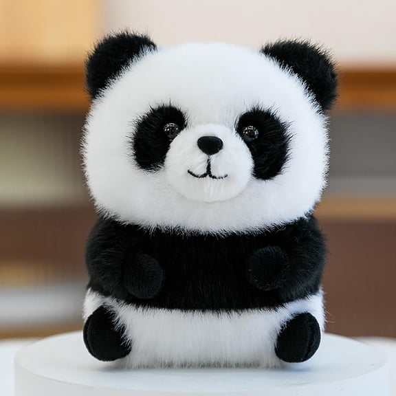 Cute Plush Panda Doll for Kids, Soft Stuffed Animal Toy for Desktop Car Bedroom Decoration, Mini Claw Machine Prize, Adorable Figurine Gift for Children and Panda Lovers