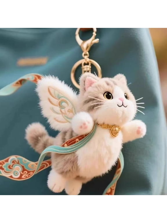 Cute Plush Pendant, Soft Keychain Hanging Charm Backpack Accessories, Gift for Girls Women Family Yourself