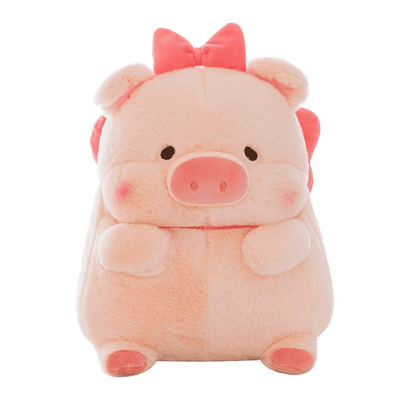 Cute Plush Pig with Bow – Soft Stuffed Plush for Sofa & Bed – Adorable Gift Idea