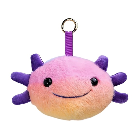 Cute Plush, Plush Toy, Stuffed Animal Keychain, Keychain Stuffed Animal, Plush Stuffed Animals, 4inDiameter, Kawaii, Pink, Soft Plush, Metal Ring, Key Ring Clip, Bag Charm Clip,