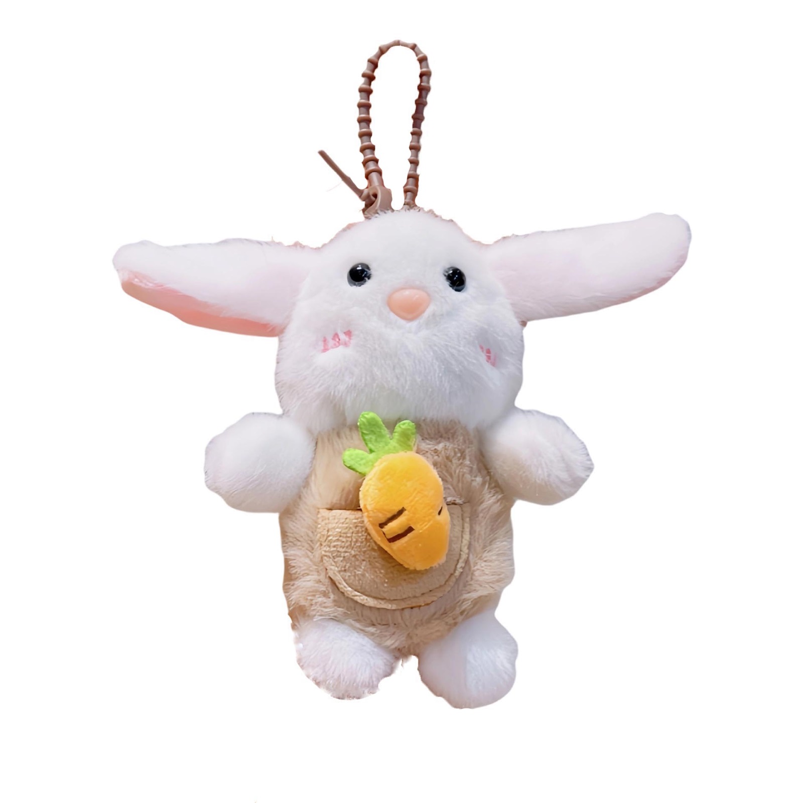 Cute Rabbit Keychains Cute Plush Rabbit Keychain, Soft Bag Charm With Carrot Design, Adorable ...