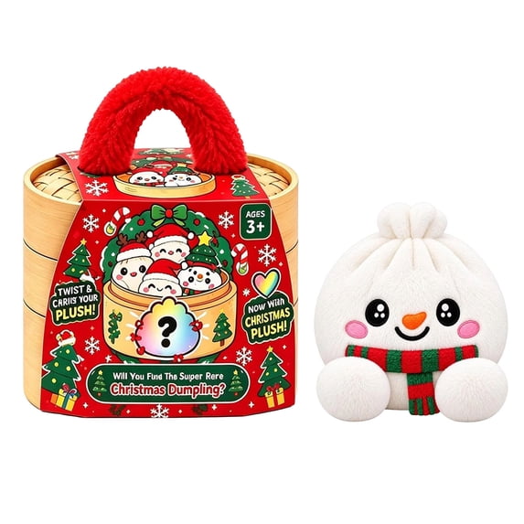 Cute Plush Stuffed Dumpling Squishies, Big Squishes with Steamer,by Zhaohaosy