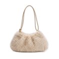 thumbnail image 1 of Cute Plush Tote Bag for Women New Fashion Shoulder Bag Zipper Handbag for Travel Daily Use Halloween Gifts, 1 of 10
