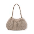 thumbnail image 1 of Cute Plush Tote Bag for Women New Fashion Shoulder Bag Zipper Handbag for Travel Daily Use Halloween Gifts, 1 of 10
