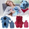 thumbnail image 1 of Cute Plush Toy Stuffed Animal Hand Warmer Hot Water Bottle Portable Hot Water Bottle Plush Cartoon Character Hand Warmer(2pc), 1 of 3