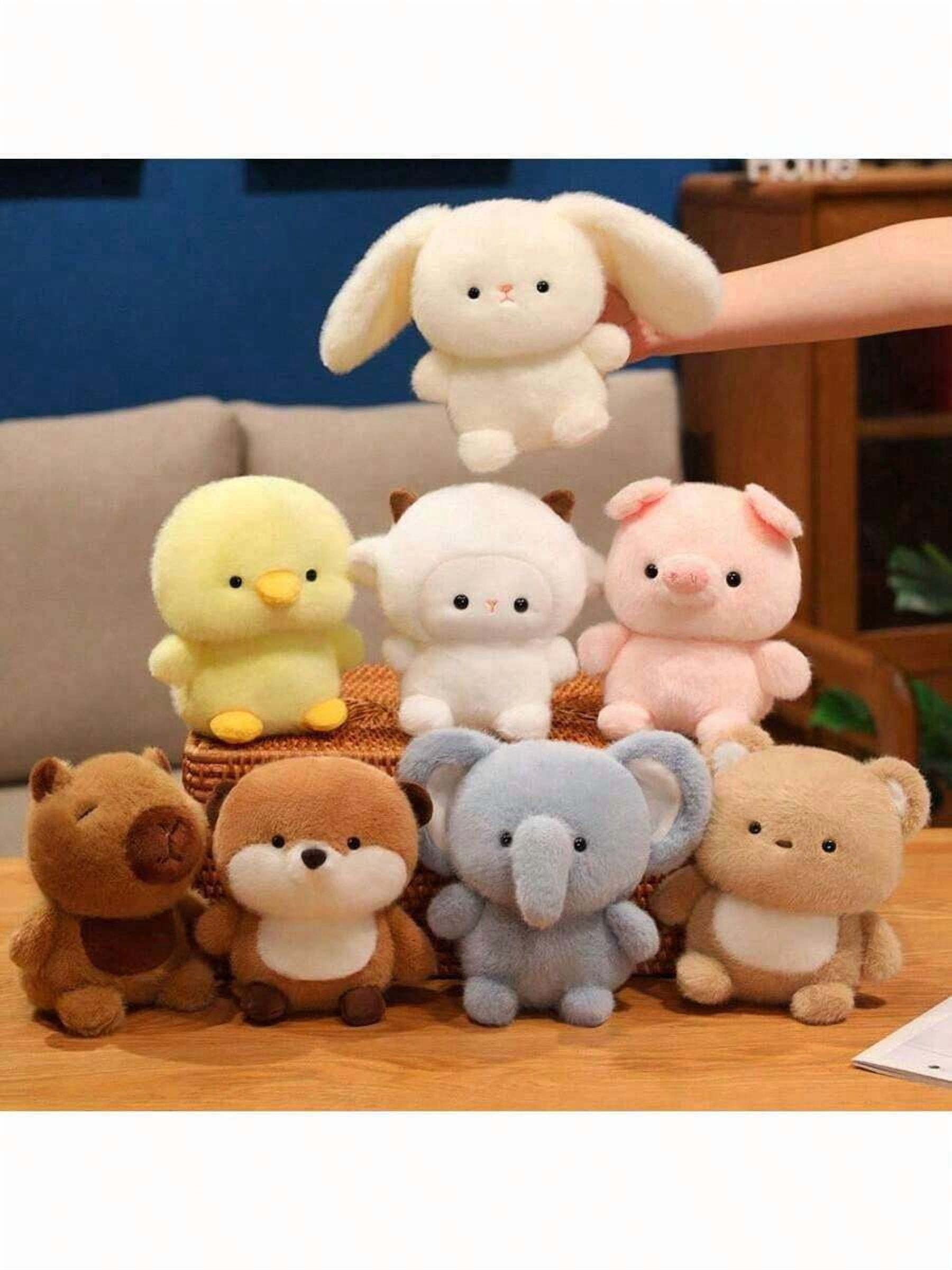 Cute Plush Toys - Bear, Rabbit, Elephant, Sheep, Ideal For Office Companions, Event & Party Decorations, Children's Gifts, Home Decor, Birthday Presents, Independence Day, Mother's Day, Weddings