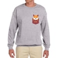 thumbnail image 1 of Cute Pocket Corgi Sweatshirt Men -Image by Shutterstock, Male x-Large, 1 of 4
