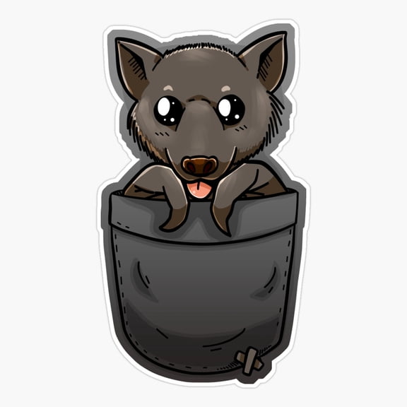 Cute Pocket Fruit Bat Er, Phone Decal Water Bottle Stickers Car Decals, Funny Birthday Gift