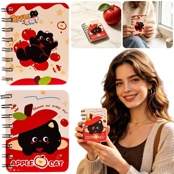 Cute Pocket Size Lined Journal Notebook Small Notepad Plaid Red for Office Travel Home