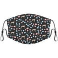 thumbnail image 1 of Cute Pointer Dog Graphic Printed Cloth Face Masks Reusable Washable Adjustable for Adults (5 PCS), 1 of 5