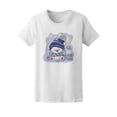 thumbnail image 1 of Cute Polar Bear In A Hat T-Shirt Women -Image by Shutterstock, Female x-Large, 1 of 2