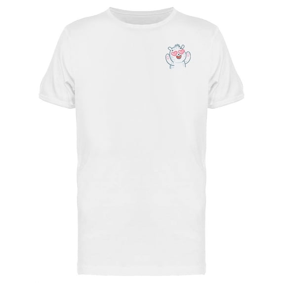 Cute Polar Bear In Love T-Shirt Men -Image by Shutterstock, Male 4X-Large