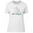 thumbnail image 1 of Cute Polar Bear Sitting Sketch Tee Women's -Image by Shutterstock, 1 of 2