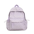 thumbnail image 1 of Cute Polka Dot Laptop Backpack Large Capacity Travel Backpack Bow Backpack Lightweight Bookbag for Female Elementary & Middle Students Teen (Light Purple), 1 of 2