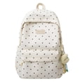 thumbnail image 1 of Cute Polka Dot Laptop Backpack Large Capacity Travel Backpack Lightweight Bookbag for Female Elementary & Middle Students, 1 of 6