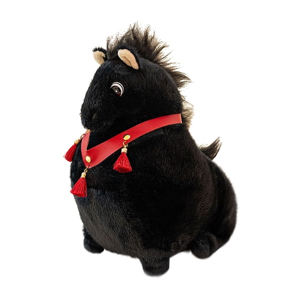 Cute Pony Plush Doll Horse Doll Plushes Gift For The Year Of The Horses Mascots For Boys And Girls Toy Ornament.