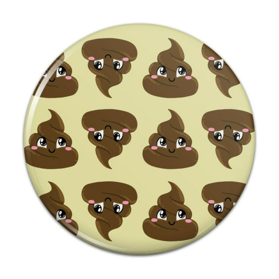 Cute Poop Pattern Pinback Button Pin