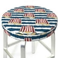 Cute Popcorn Stripe Stool Covers Round Bar Stool Covers, Round Bar