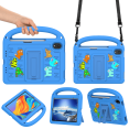 thumbnail image 1 of Lightweight Portable Case for iPad Mini 7 (A17 Pro) 2024 / iPad Mini 6 2021 Letter Pattern Kids Shockproof Cover with Pencil Holder and Shoulder Strap, 1 of 9