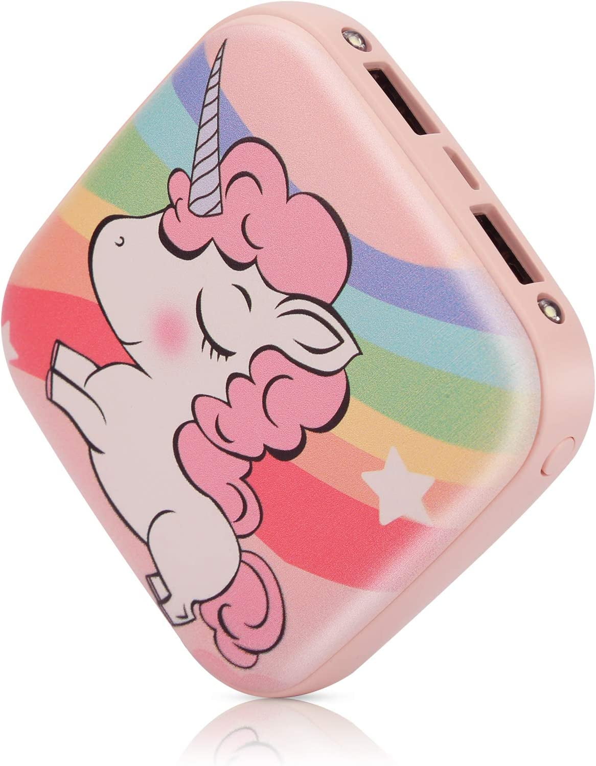 Cute Portable Charger 10000mAh Unicorn Mini Fast Charging Power Bank Gift Girl Kid Compact External y