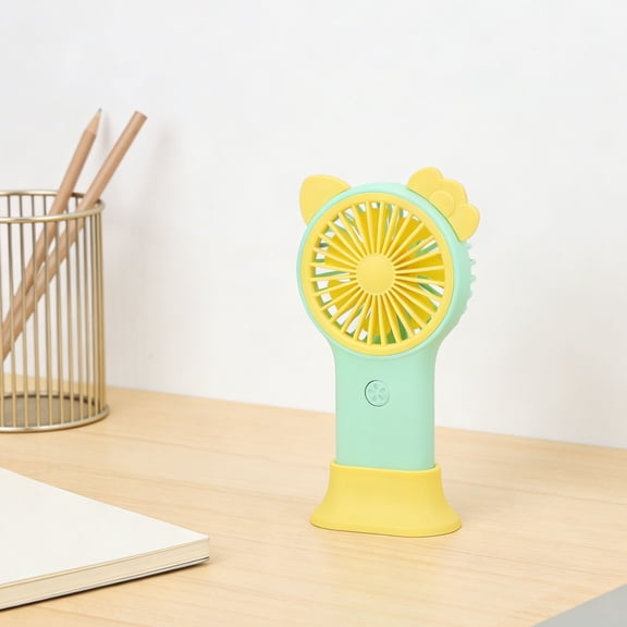 Cute Portable Handheld Fan, Cats-shaped Desk Neck Fans That Blow Cold Air, Mini Cooler Adjustable Portable Fans for Summer, Travel, Camping Essentials
