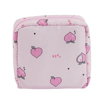 Cute Portable Sanitary Napkin Storage Bag - Large Capacity Cosmetic Bag with Effect for Makeup Accessories