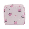 thumbnail image 1 of Cute Portable Sanitary Napkin Storage Bag - Large Capacity Cosmetic Bag with Effect for Stylish Makeup Organization, 1 of 7