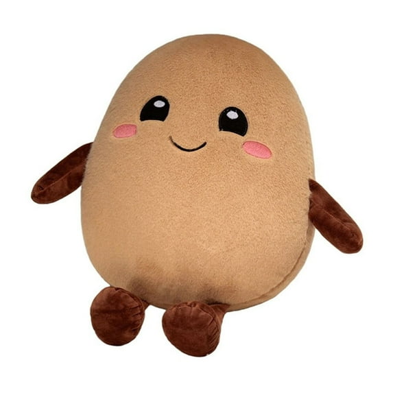Cute Potato Plush Toy - Soft Stuffed Animal Pillow With Adorable Design, 5 Inch (Approx) Size - For , S, Home Decor, Office Naps, Travel Companions