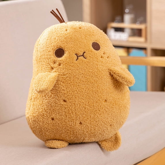 Cute Potato Plush Toy, Soft Stuffed Vegetable Pillow for Home Decor, Huggable Cartoon Potato Plushie for Gift Giving, 5.9 Inches