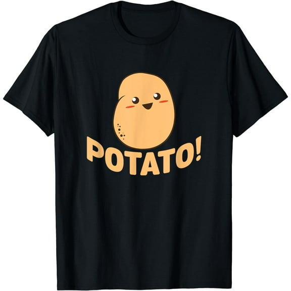 Cute Potato Smiling Tee - Funny Vegetable Food Humor T-Shirt