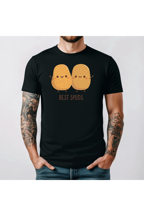 Cute Potatoes Best Spuds Best Buds Funny Friendship Shirt V14557,for unisex up to 3XL