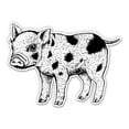 thumbnail image 1 of Cute Potted Piglet Pig - 5" Vinyl Sticker - For Car Laptop I-Pad - Waterproof Decal, 1 of 1