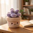 thumbnail image 1 of Cute Potted Plant Plush Figurine, Fake Desk Decor Ornament for Home Office Bedroom Shelf Table Top, 1 of 6