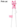 thumbnail image 1 of Cute Practice Chopstick New Children Learn Chopsticks Eating Training Cartoon Chopsticks PINK CAT, 1 of 1