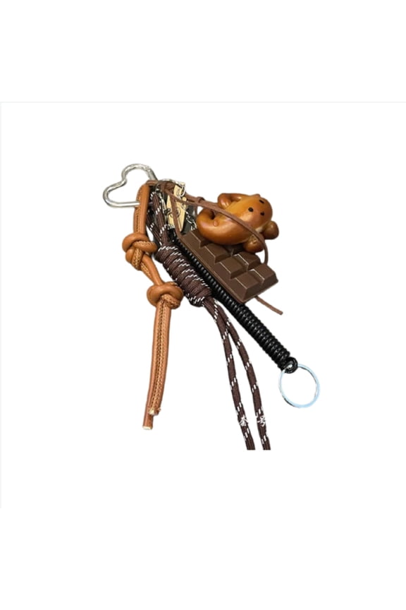Cute Pretzel Charm Keychain | Multi-Functional Bag & AirPods Case Accessory for Keys Add A Pinch of Whimsical Charm To Your Everyday Carry.  Meet Your New Favorite Accessory! This Adorable Pretzel-s