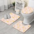 thumbnail image 1 of Cute Princess Castle Pattern Bathroom Rugs Sets 3 Piece,Toilet Cover Set,Absorbent Non Slip Bathroom Mats Sets with U-Shaped Contour Rug Toilet Rug Set, 1 of 5