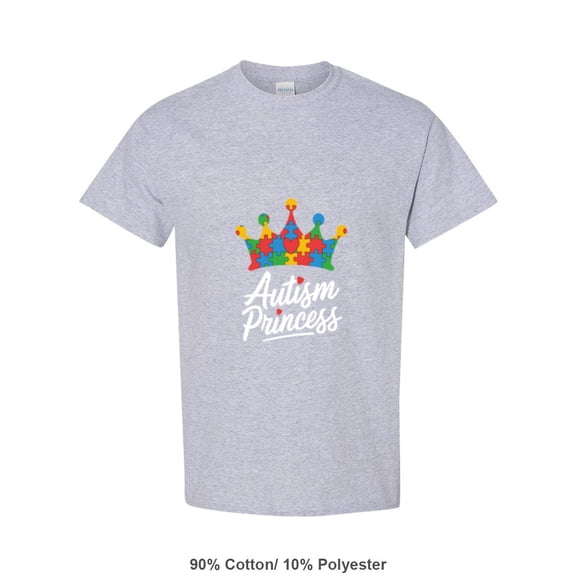 Cute Princess Daughter Graphic For Neurodiversity Awareness Unisex T-Shirt, for men & women, up to size 5XL