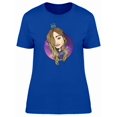 thumbnail image 1 of Cute Princess Girl Cartoon Tee Women's -Image by Shutterstock, 1 of 1