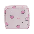 thumbnail image 1 of Cute Printed Cosmetic Bag Large Capacity Portable Sanitary Napkin Storage Pouch For Women Travel Organizer, 1 of 7