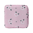 thumbnail image 1 of Cute Printed Cosmetic Organizer Large Capacity Portable Sanitary Napkin Storage Pouch For Women Travel, 1 of 6