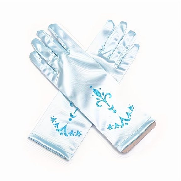 Cute Printed Holiday Party Gloves - 2 Pack Decorative Mittens for Kids and Adults