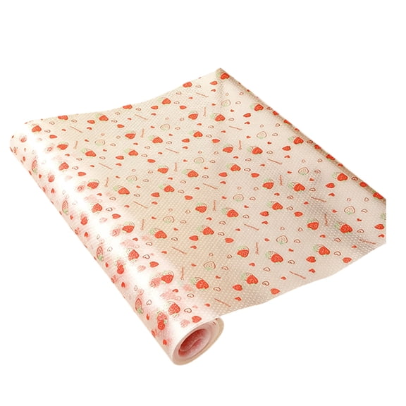Cute Printed Non-Adhesive Shelf Liner Roll 30×100cm, Waterproof Oil-Proof Cabinet Drawer Mat for Kitchen Cupboard Wardrobe Tabletop