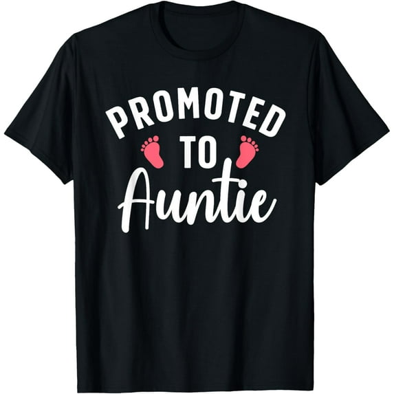 Cute Promoted To Auntie Design For Women Going To Be An Aunt T-Shirt